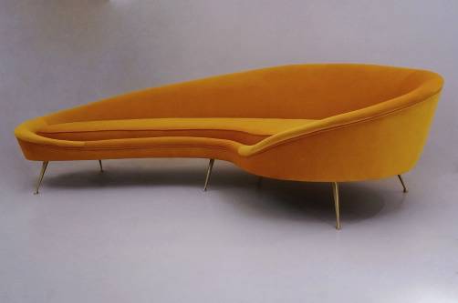 Ico Parisi style sofa newly made available in 25 colours, Italian